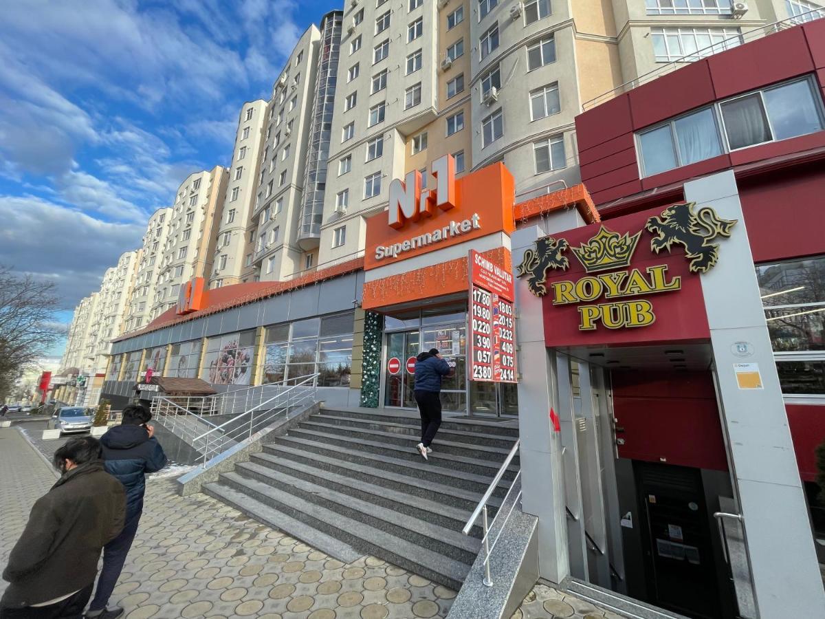 Comfortable Apartment With A Panoramic View Chisináu Exterior foto